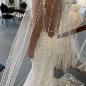 Backless Wedding Dress Woth Gorgeous Beaded Detail